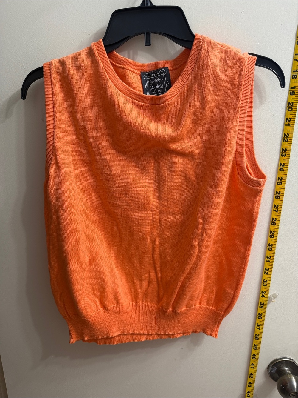 Cynthia Rowley Orange Knit Cardigan & Sleeveless Sweater Set - Picture 10 of 10